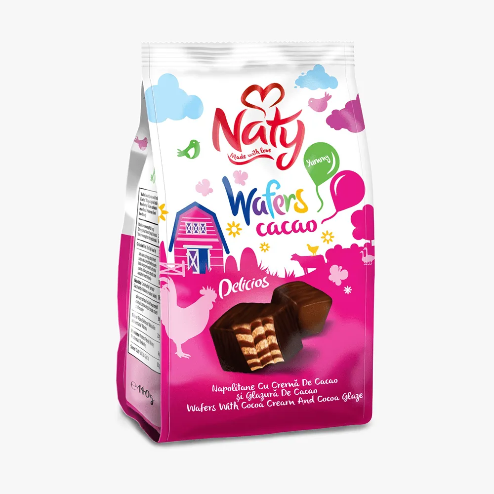 Naty wafers csokis csokival bevonva 140g